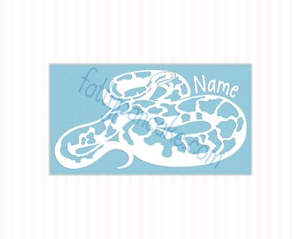 Ball Python Decal Snake Sticker Vinyl Sticker Snake Art | Etsy