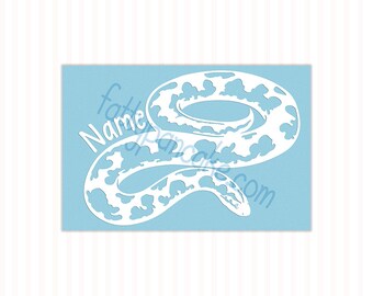 Lychee Boba Tea STICKER \u2022 Reptile Bubble Tea \u2022 Anery Kenyan Sand Boa \u2022 Snek Sticker \u2022 Kitchen Decor \u2022 Gift for snake lover him or her