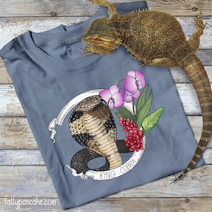 King Cobra Unisex Tshirt, Snake Gift Reptile Lover Shirt