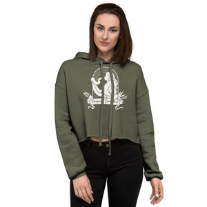 Forever Tempted Snake Crop Hoodie, Reptile Gift Apparel