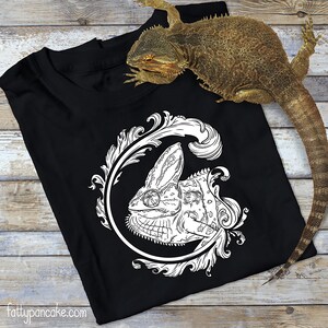Veiled Chameleon Flourish Unisex Tee Fancy Reptile Owner Gift