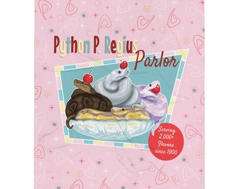 Sssplit-pythondeken banaan, schattig reptielcadeau pluche plaid voor slangenbezitters en -liefhebbers