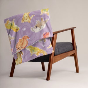 Bearded Dragon Gift Throw Blanket, Cute Lizard Reptile Home Decor, Many Beardie Lizard