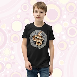 Youth Hognose Snake Tee, cute snake gift apparel, reptile owner