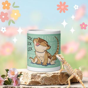 Lustiger Bartagamen-Keramikbecher – Geschenk für Reptilienliebhaber