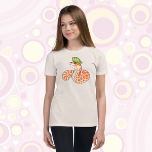 Hognose Snake Youth T-Shirt Gift, Froggo Silly Reptile Lover Apparel