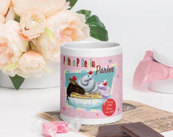 Retro Style Pink Königspython-Tasse - Geschenk für Schlangenbesitzer