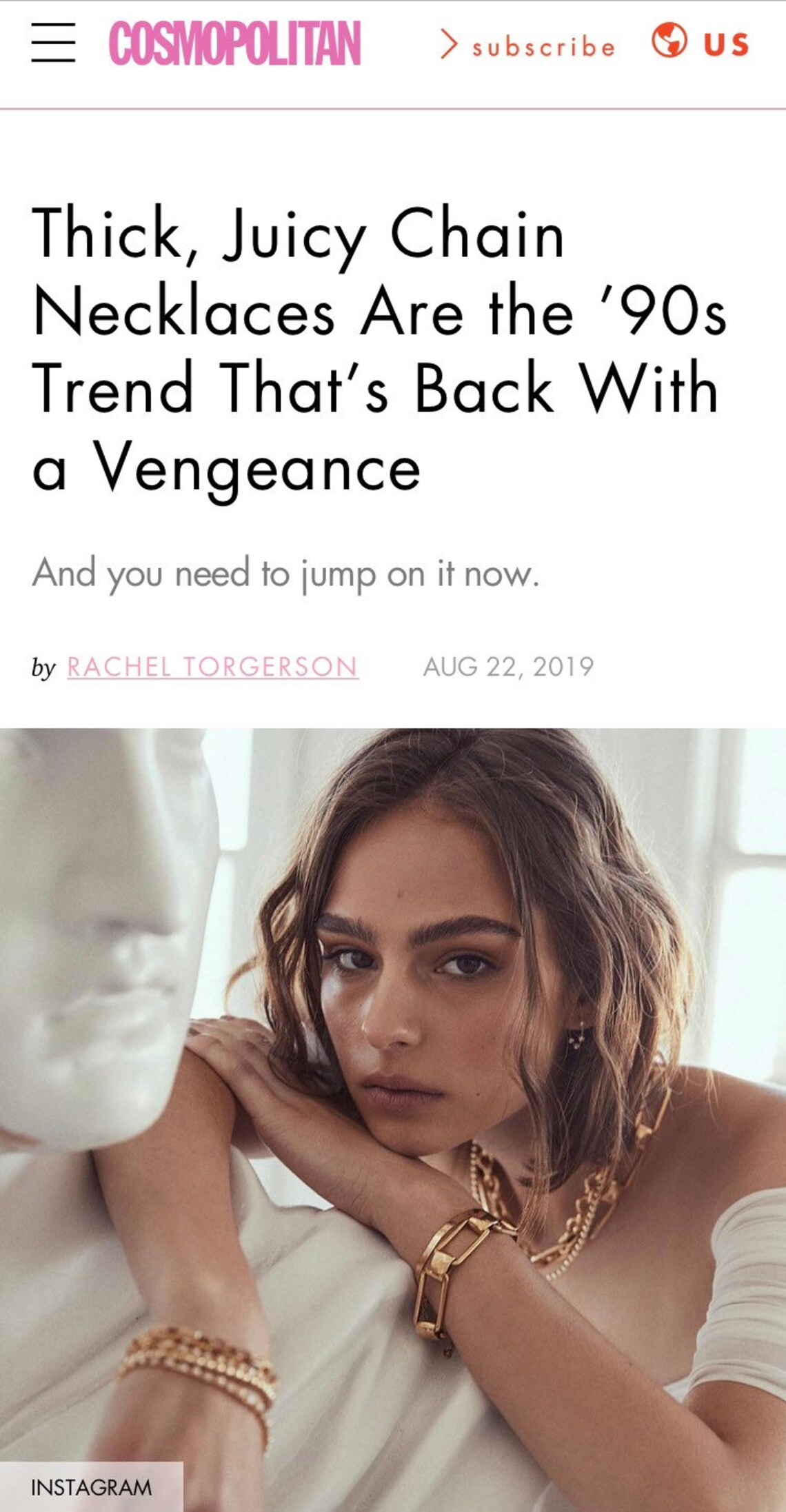 Stainless Steel Chunky Chain Necklace Gold Chain Necklace Etsy