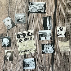 12 pc Set of Ed Gein Ephemera - this is not life size.