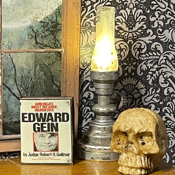 Old Ratty Edward Gein Book - Approx 1” - book does not open - this is not life size.