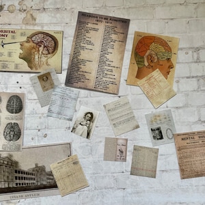 Best Seller - 15 pc Asylum Desk & Wall Clutter - this is not life size.