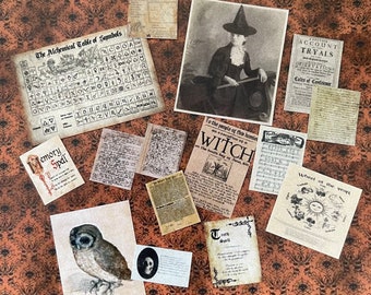 Best Seller - 15 pc Witch Desk & Wall Clutter - this is not life size.