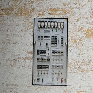 Faux Wood Instrument Panel - this is not life size.