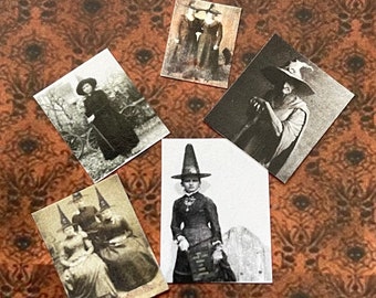 5 pc Tiny Witch Photos - these are not life size.
