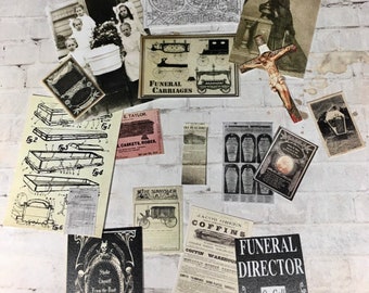 Best Seller - 17 pcs Funeral Desk & Wall Clutter - this is not life size.