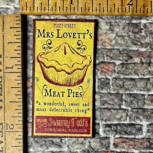Mrs Lovett Meat Pie Sign - Etsy