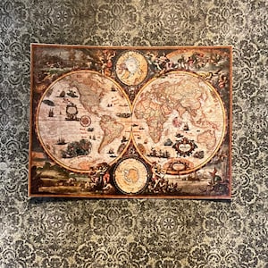 Retiring - Medieval World Map - this is not life size.