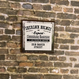 Best Seller - Wood Sherlock Holmes Detective Agency Sign  - this is NOT life size.