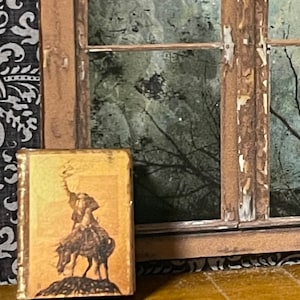 Ratty Old Book- The Headless Horseman / Sleepy Hollow Book - Approx 1” - book does not open - this is not life size.