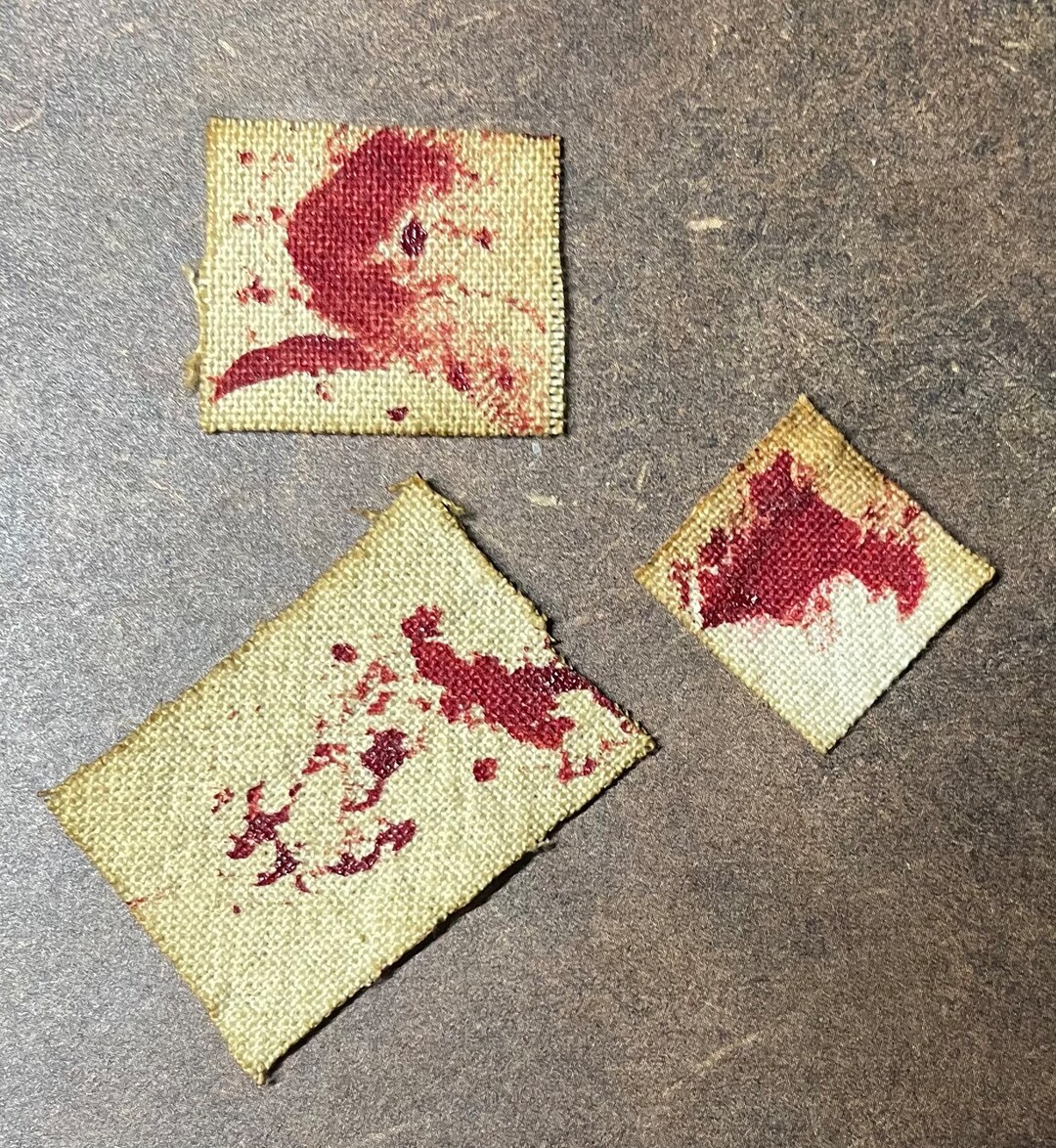 3 Pc Blood Splattered Linens This is Not Life Size. Etsy