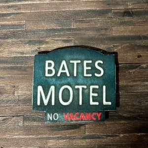 Best Seller - Wood Bates Motel Sign  - this is NOT life size.