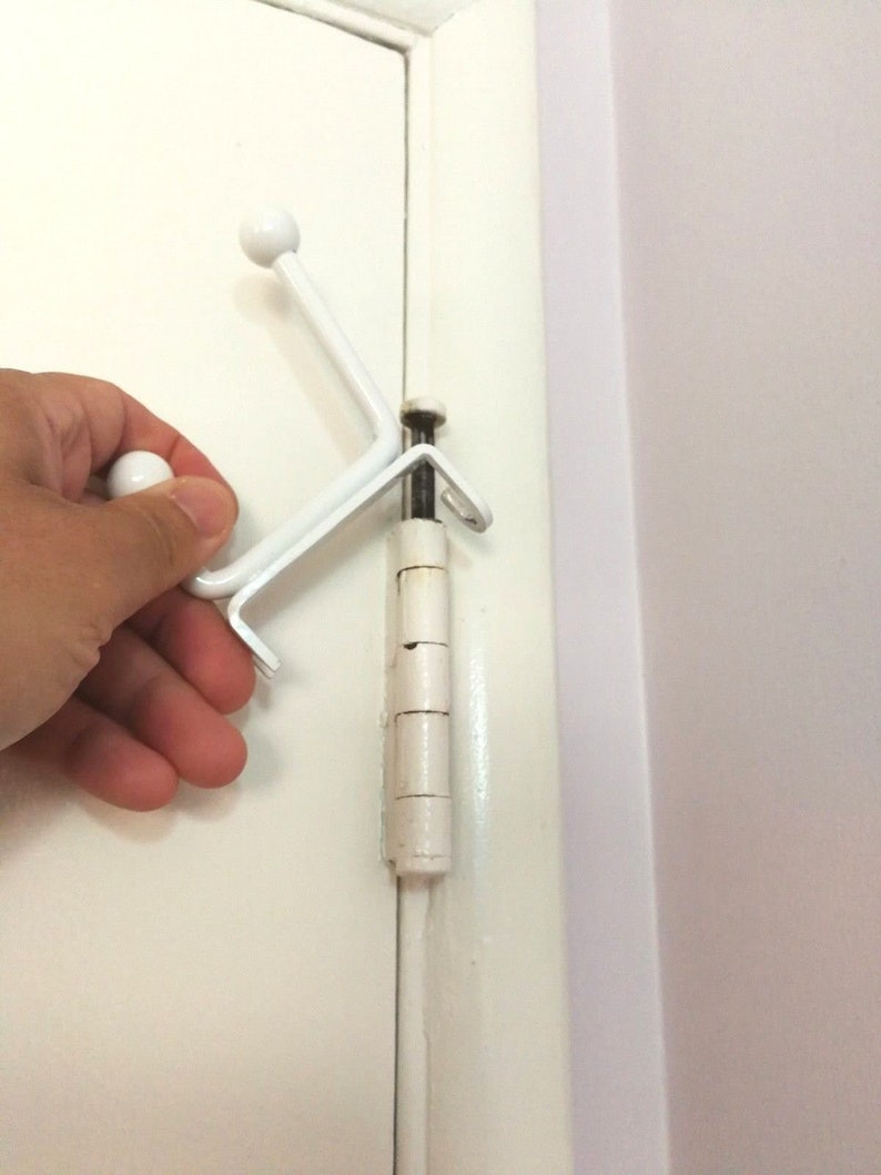 Bathroom Towel Rack, Towel Hanger, Bedroom Coat Rack, Coat Hooks, No Hole Installation Rack, Behind-the-door Hooks image 1
