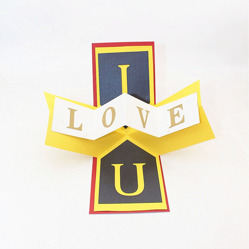 I LOVE YOU3D Love Card 3D Greeting Card Pop Up Card | Etsy