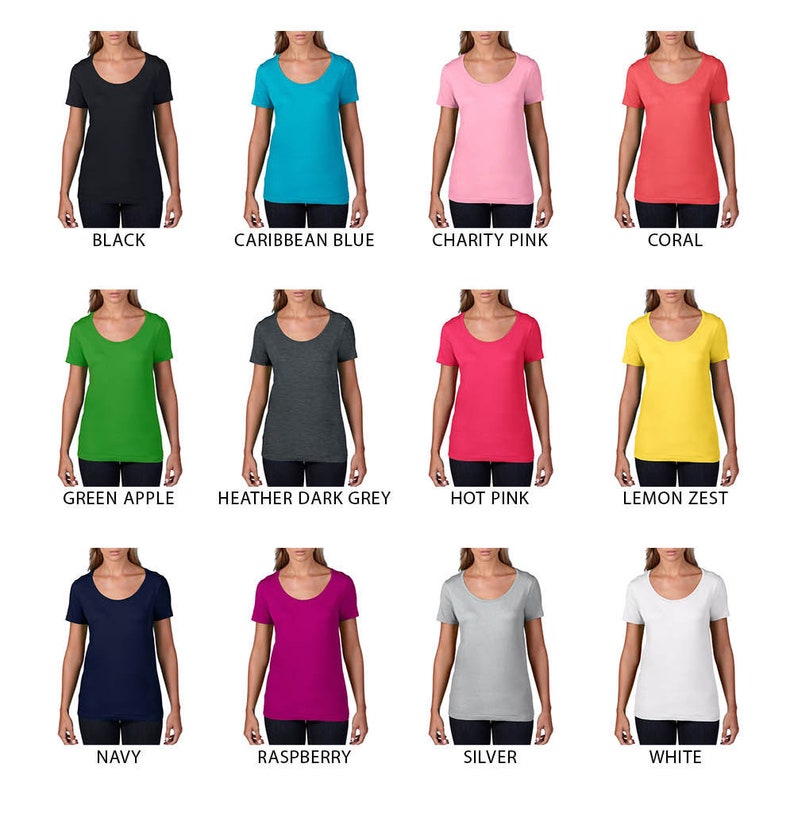 Featherweight Long Sleeve Scoop Damen T-ShirtAnvil