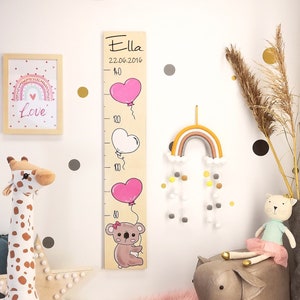 Messlatte Kinder, Messlatte Holz, Messlatten, individuelle Geschenke, personalisierte Messlatten