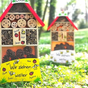 Insectenhotel XXL Kleuterschool Afscheidscadeau Cadeau Opvoeder Insectenhotel Insecten Kinderen Kleuterschool Natuur XL