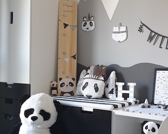 Vareta de medição infantil, vareta de medição infantil, vareta de medição de madeira, barra de medição, personalizada individualmente, presente de nascimento, presente de batismo para crianças