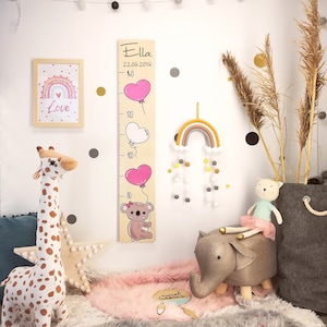 Messlatte Kinder, Messlatte Holz, Messlatten, individuelle Geschenke, personalisierte Messlatten