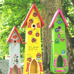 Kindergarten farewell gift birdhouse; KITA farewell teacher; Kindergarten farewell; individual gifts