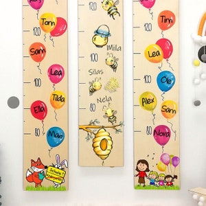 Kita farewell gift kindergarten teacher, farewell gift crèche, personal gift childminder measuring stick with name