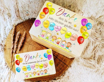 Kindergarten Abschiedsgeschenk | Holzkiste| Erzieherin | Kita Abschied | Abschiedsgeschenk Tagesmutter