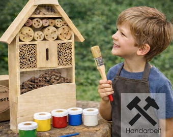 Avskedspresent till dagis: XXL insektshotell, måla-ditt-eget-kit, present till läraren.