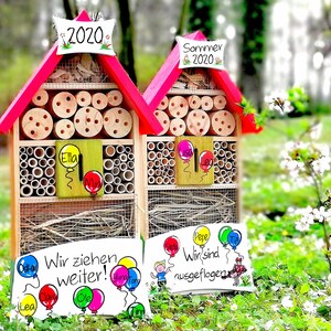 Kindergarten farewell gift kindergarten insect hotel teacher personalized with names of children weatherproof