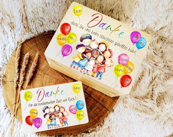 Kindergarten Abschiedsgeschenk | Holzkiste| Erzieherin | Kita Abschied | Abschiedsgeschenk Tagesmutter