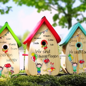 Kindergarten farewell gift for kindergarten teacher birdhouse; KITA farewell teacher; kindergarten farewell; individual gifts