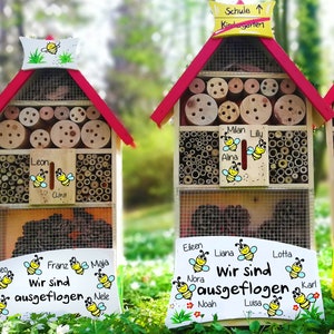 Insektenhotel XXL Kindergarten Abschiedsgeschenk Geschenk Erzieherin Insektenhotel Insekten Kinder Kindergarten Natur XL Bild 4