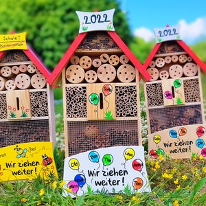 Kindergarten farewell gift kindergarten insect hotel teacher personalized with names of children weatherproof