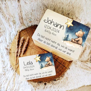 Star child memory box Memory box with name for your star child as a keepsake - Rainbow child memory box for all keepsakes