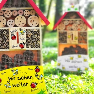 Insektenhotel XXL Kindergarten Abschiedsgeschenk Geschenk Erzieherin Insektenhotel Insekten Kinder Kindergarten Natur XL Bild 9