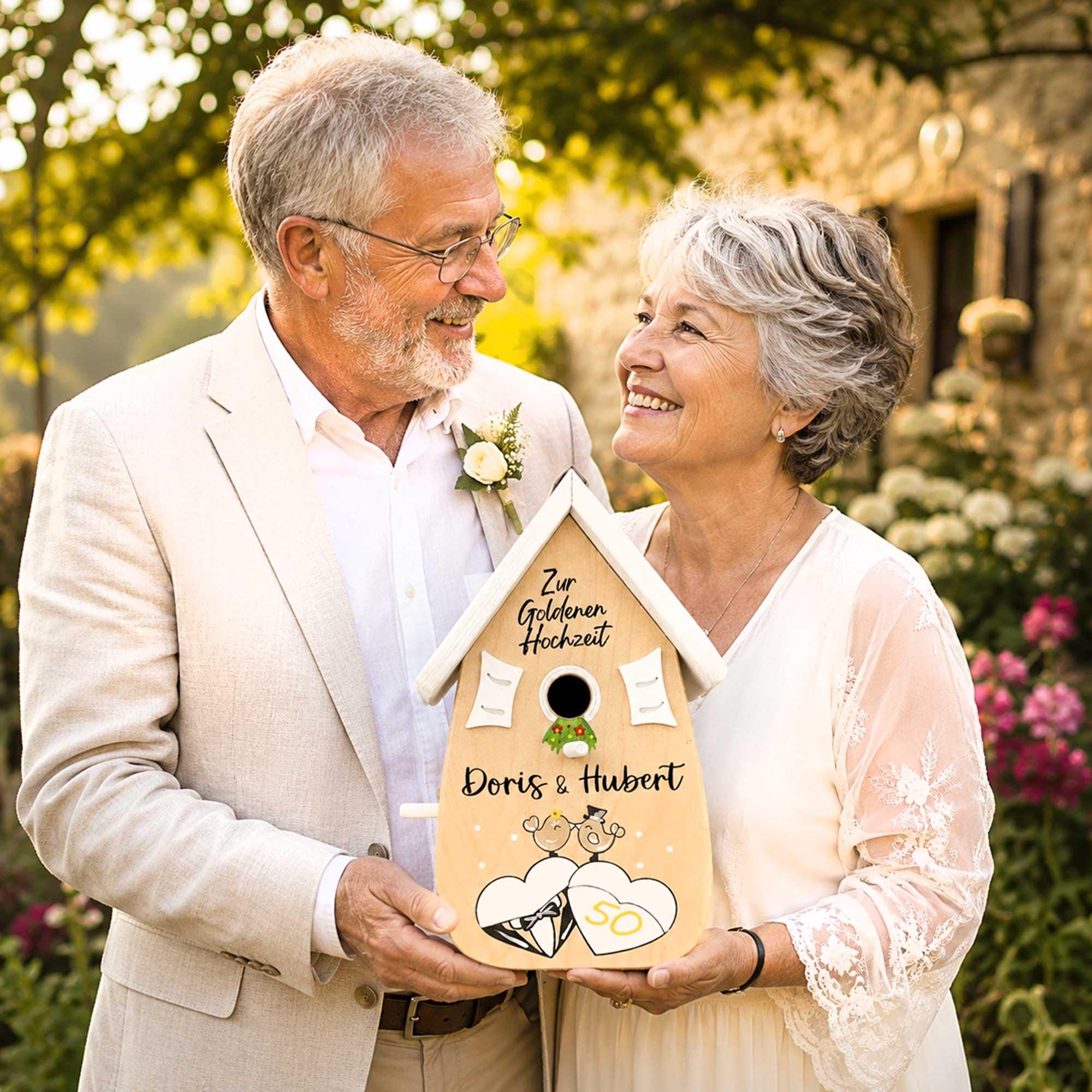 Silberhochzeit türdeko