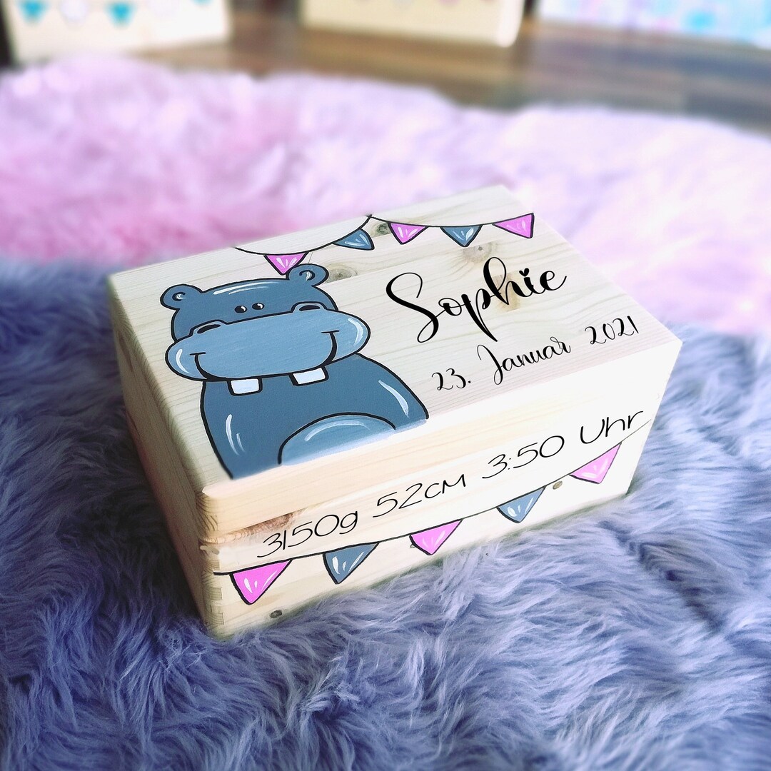 Memory Box Baby, Memory Box, Toy Box, Game Box, Wooden Box With Name