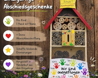 Insektshus, avskedspresent till dagis, present till läraren, insektshotell, insekter, barn, dagis, natur, XL