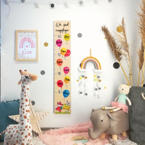 Kita Abschiedsgeschenk Kindergarten Erzieherin, Abschiedsgeschenk Krippe, persönliches Geschenk Tagesmutter Messlatte mit Namen