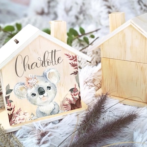 Tirelire pour enfant personnalisée avec prénom, cadeau naissance et baptême tirelire bois chambre d'enfant image 9