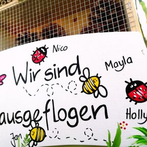 Insektenhotel XXL Kindergarten Abschiedsgeschenk Geschenk Erzieherin Insektenhotel Insekten Kinder Kindergarten Natur XL Bild 7