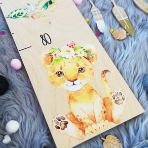 Kindermesslatte mit Name als Taufgeschenk, Messlatte Messleiste, individuell personalisiert, Geburtsgeschenk, Taufgeschenk